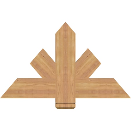 Ekena Millwork Kennewick Timber Gable Bracket, Western Red Cedar, 36"W x 21"H x 1 1/2"D x 5 1/2"F, 14/12 Pitch GBW036X21X0206KEN00SWR